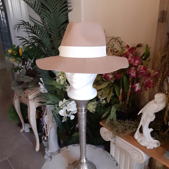 NORDSTROM, Wool Wide Brim, Banded Fedora - Picture 1 of 6